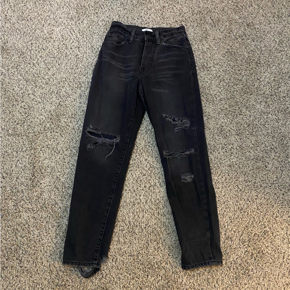 Forever 21 Black Ripped Jeans